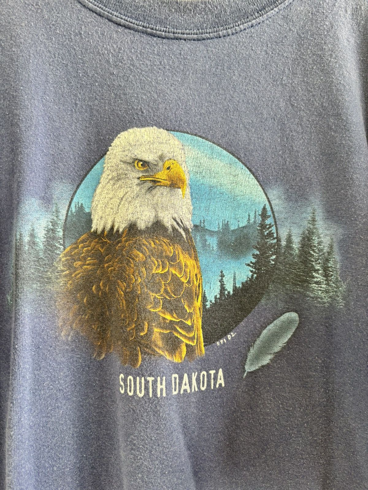 Vintage Vintage South Dakota Eagle Tee Size US XL / EU 56 / 4 - 2 Thumbnail