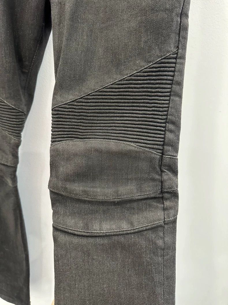 Balmain Balmain Washed Motorcycle Style Gray Men's Jeans-2508 Size US 29 - 3 Thumbnail