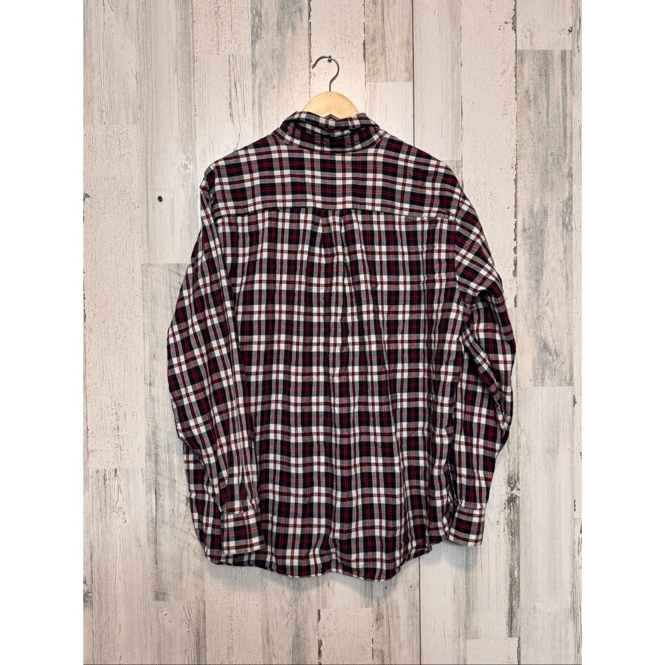 Chaps Chaps Plaid Flannel Shirt XXL Red Black White Button Down 10 Size US XXL / EU 58 / 5 - 4 Thumbnail