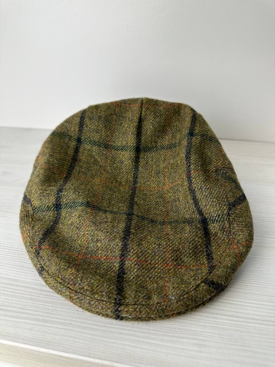 Designer Hucklecote Wool Flat Cap Medium Check Plaid Vintage Hat Size ONE SIZE - 2 Thumbnail