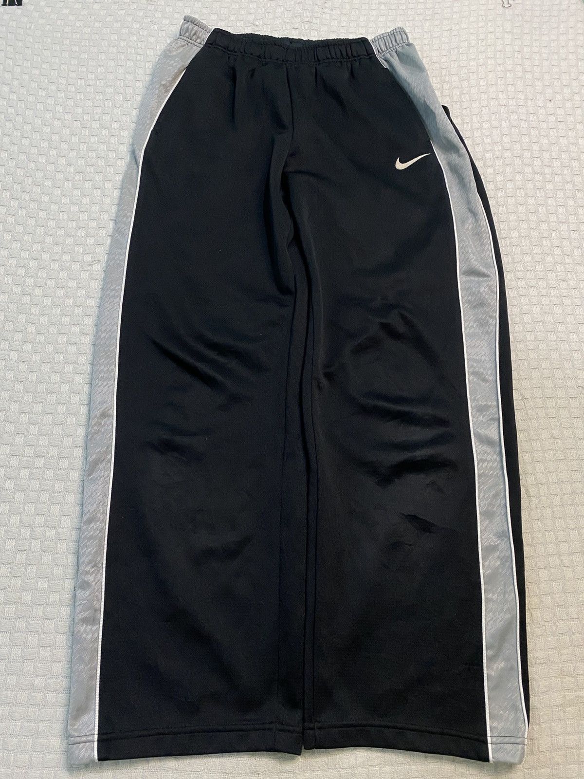 Carhartt Wip × Nike 💥 VINTAGE NIKE 90S BAGGY WIDE LEG SWOOSH TRACK PANTS Y2K Size US 28 / EU 44 - 1 Thumbnail