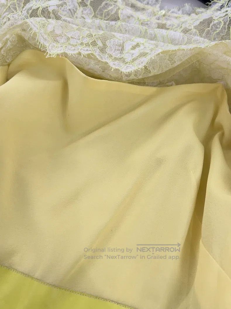 Valentino Valentino Lemon yellow lace dress Size M / US 6-8 / IT 42-44 - 6 Thumbnail