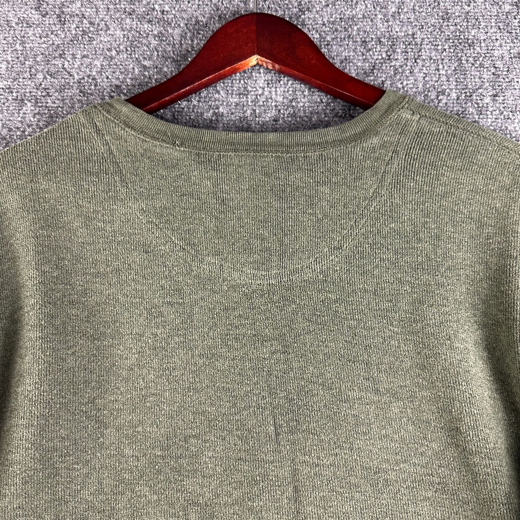 Banana Republic Banana Republic Sweater Mens XL Green Cotton Crew Neck Pullover Split Hem Size US XL / EU 56 / 4 - 6 Thumbnail