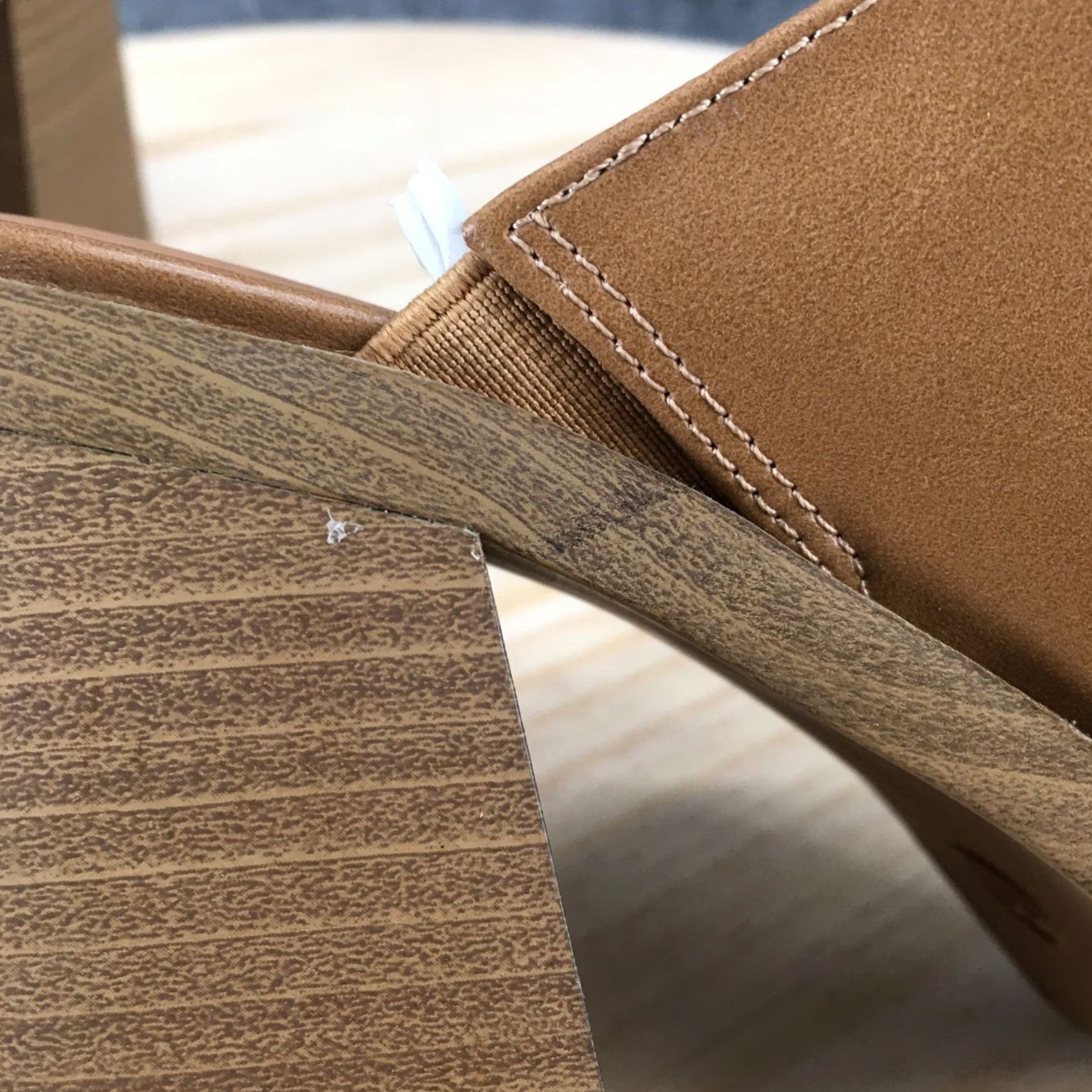 Vintage Universal Thread Heels Womens 11 Tan Mule Platform Slip On Chunky Block Heel Shoes Womens US 11 Brown Mule Platform Heel Size US 11 / IT 41 - 6 Thumbnail