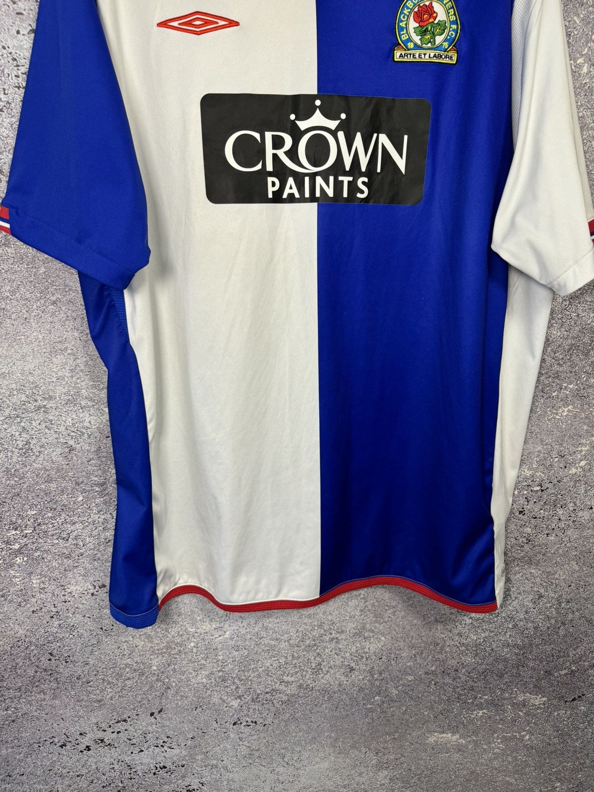 Umbro Vintage Blackburn Rovers 2009/10 Umbro Soccer Jersey Size US XXL / EU 58 / 5 - 4 Thumbnail