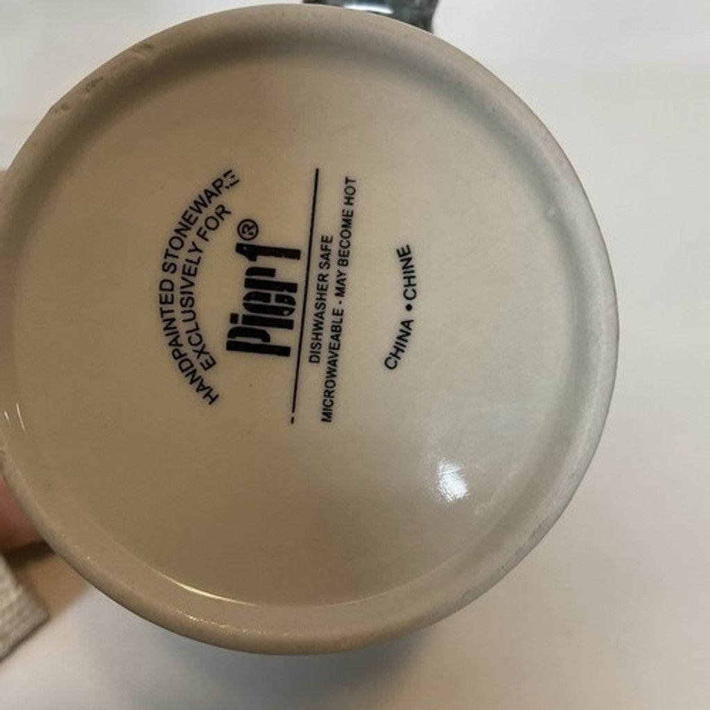 Other Pier 1 Imports Hand Painted Figural Elephant Coffee Mug Cup Size ONE SIZE - 7 Thumbnail