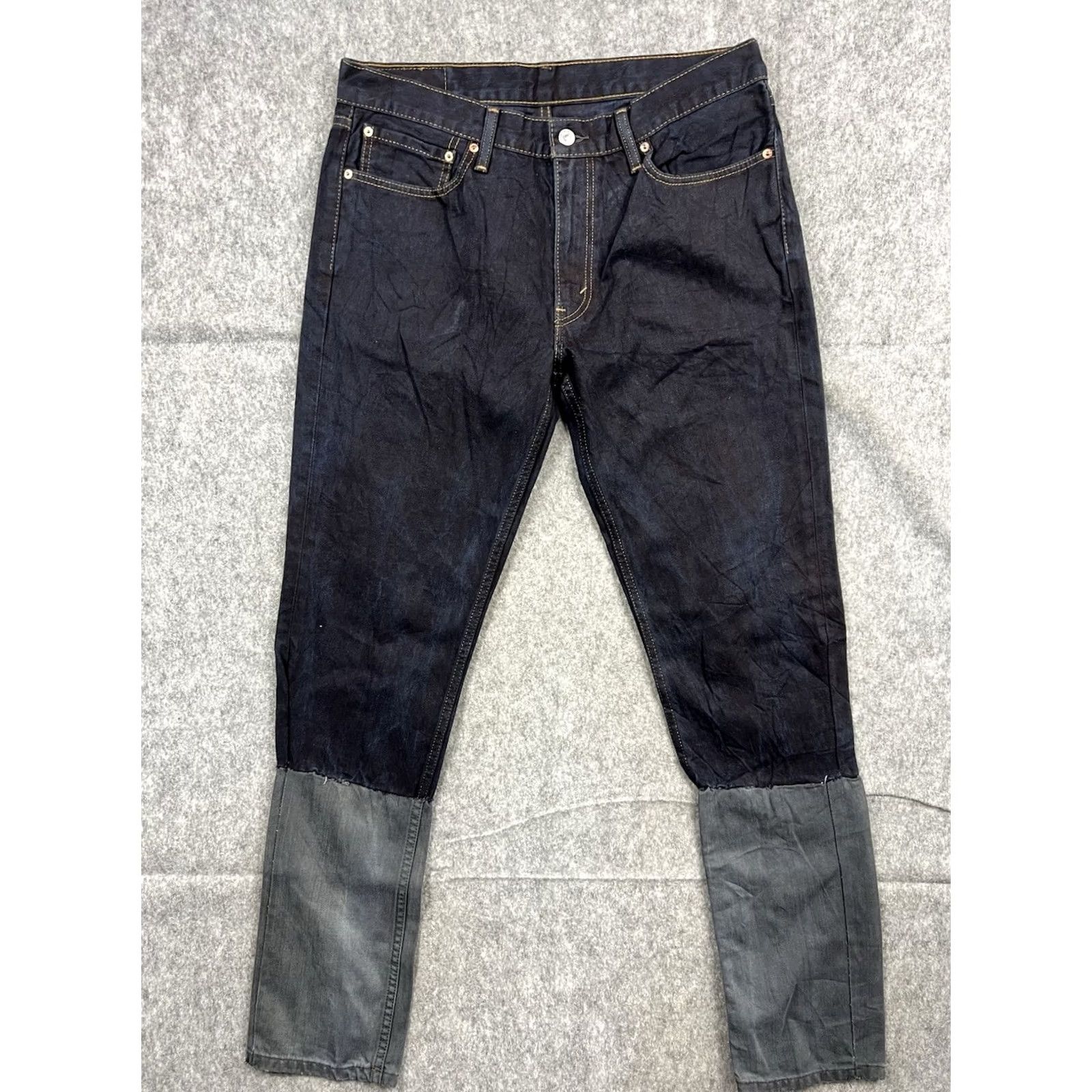 Levi's Levi's 511 Jeans Men's Dark Wash Blue Slim Straight Regular 36x32 Denim Cotton Spandex Logo Zip Button 511 Model City USA Wearable Size US 36 / EU 52 - 2 Thumbnail