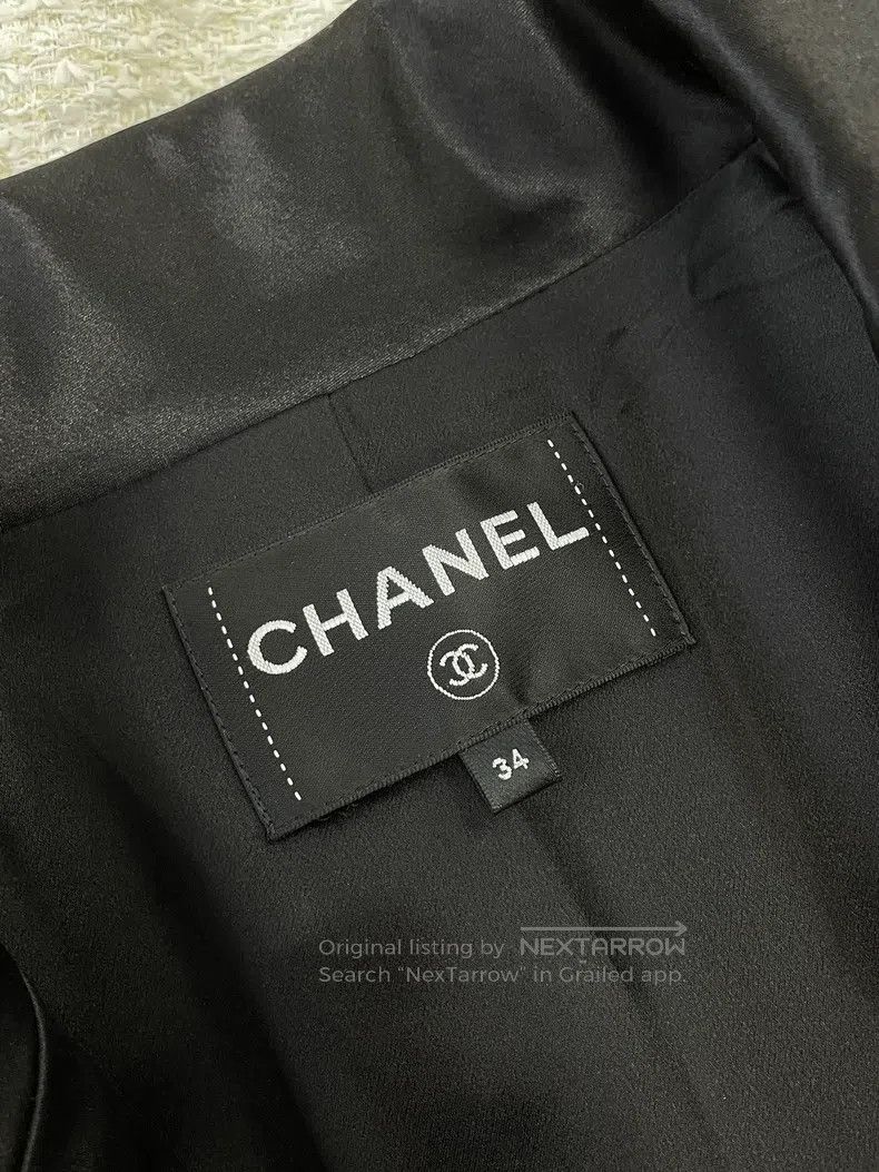 Chanel Chanel Classic black and white lapel suit jacket Size XXS / US 00 / IT 34 - 7 Thumbnail