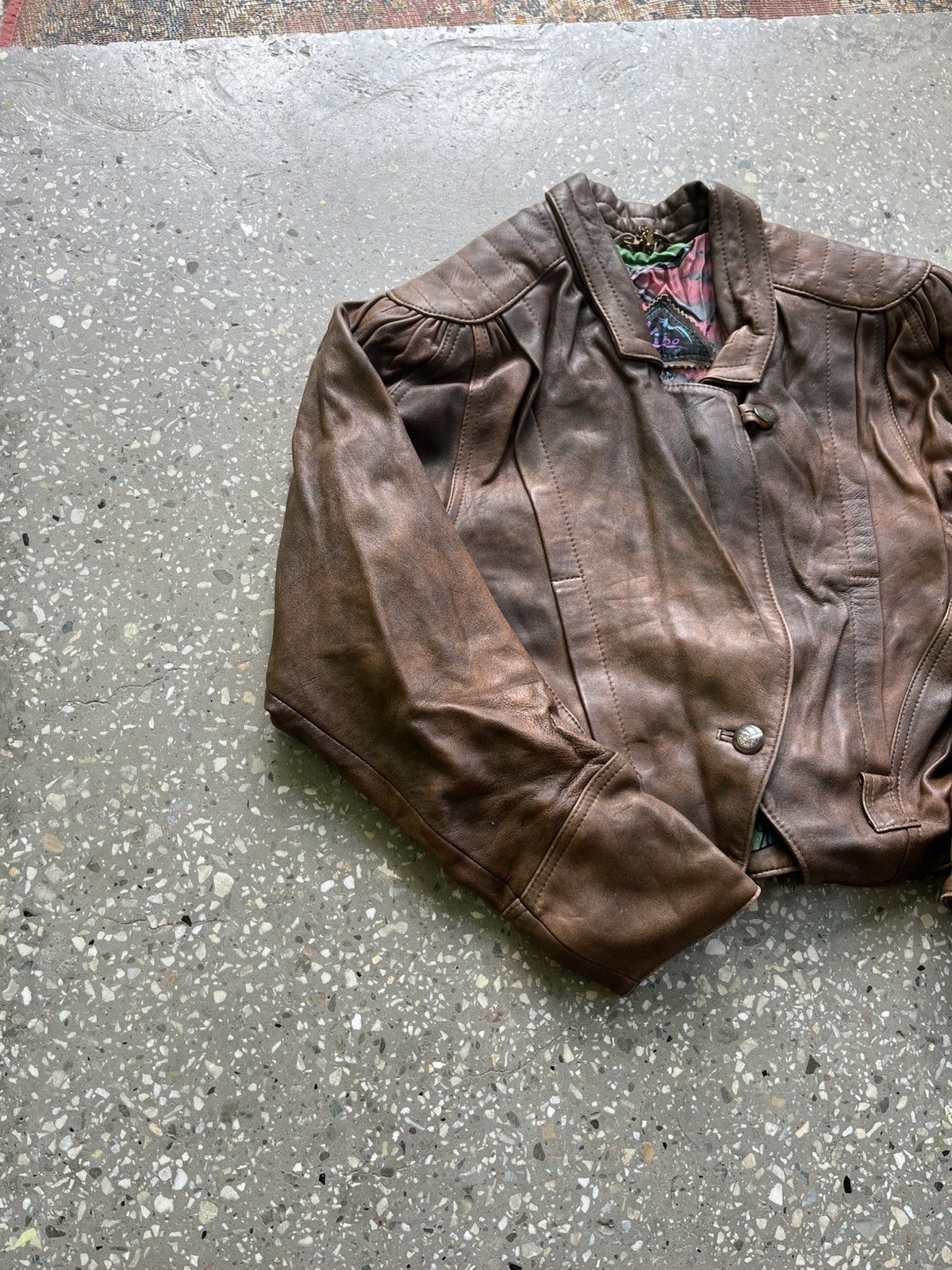 Other Vintage Leather Jacket Guidi Style Y2K Avant Garde Size M / US 6-8 / IT 42-44 - 3 Thumbnail