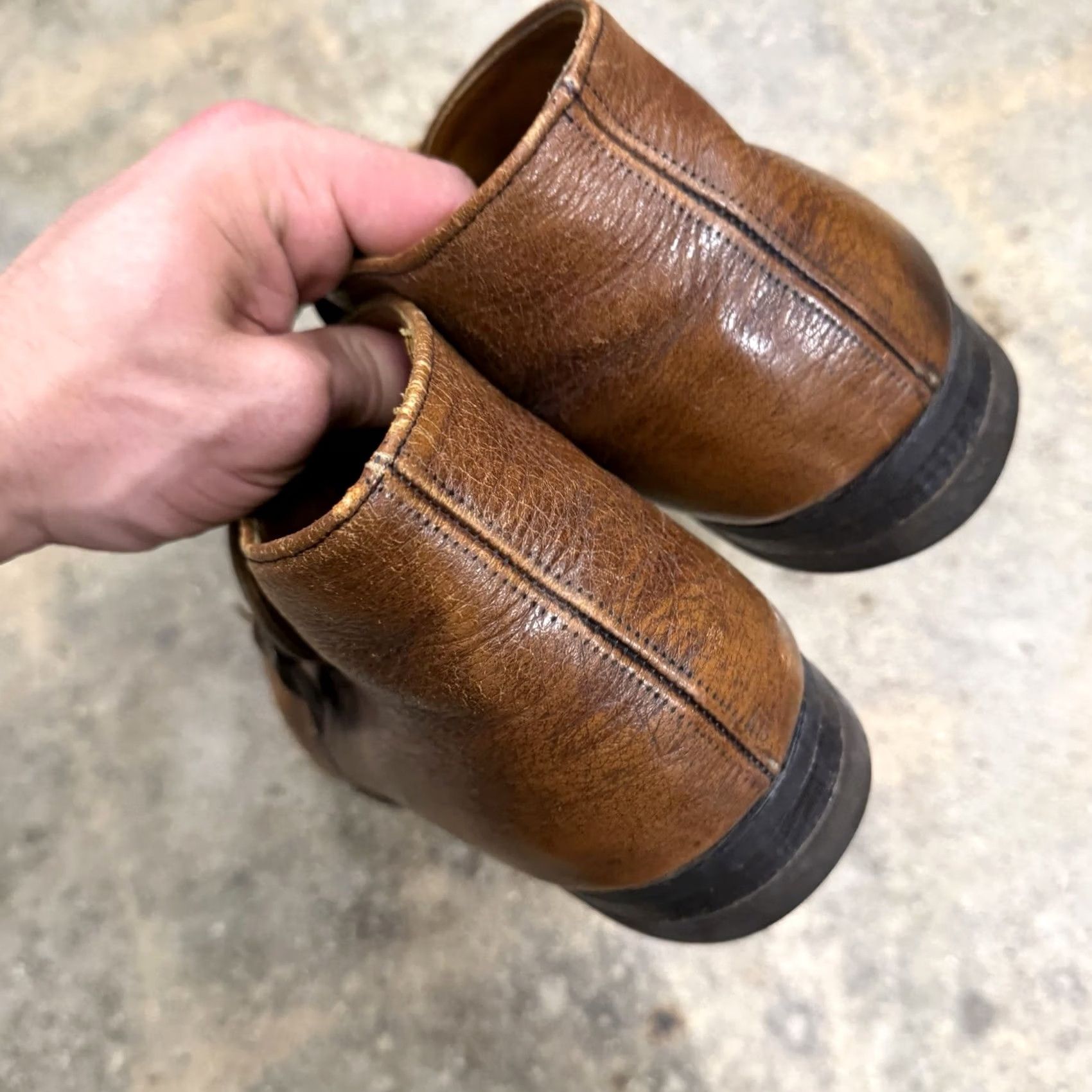 Vintage VINTAGE Boots Monk strap Buckle Cats Paw Mens Brown Size 10.5 B Leather Slip-On Size US 10 / EU 43 - 8 Thumbnail