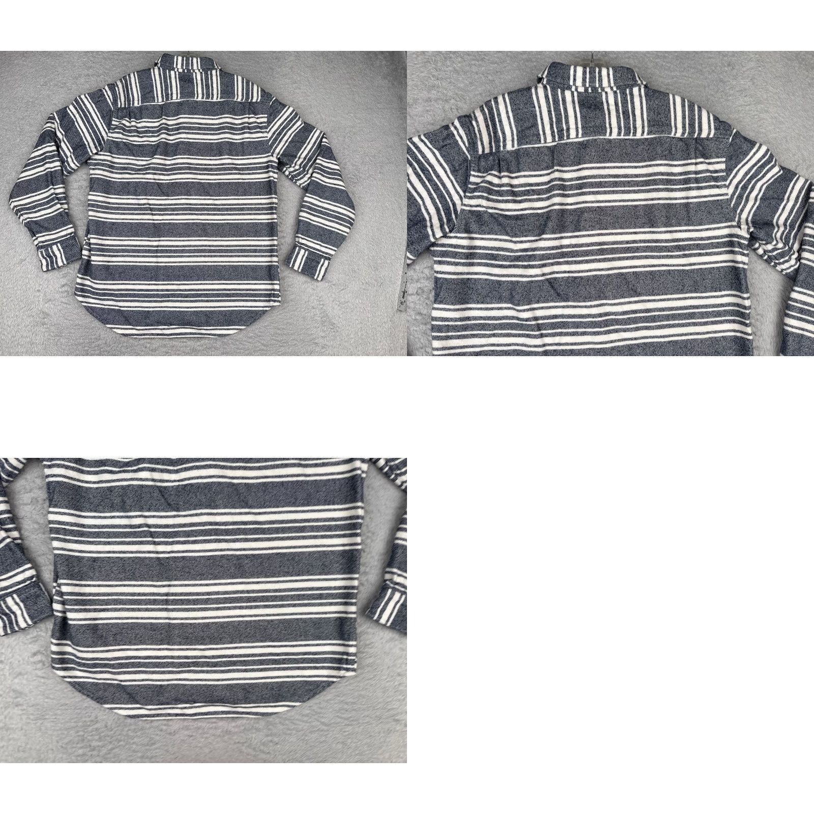 Old Navy Old Navy Shirt Men Large Blue White Stripe Long Sleeve Cotton Pocket Shirt Size US L / EU 52-54 / 3 - 9 Thumbnail