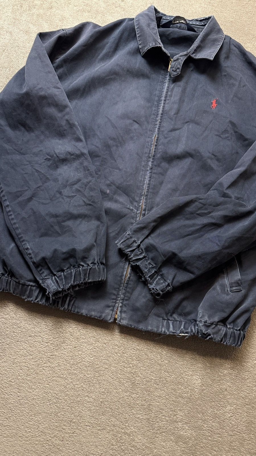 Polo Ralph Lauren Vintage Distressed Faded Mudwash Heritage Bomber Jacket ysl Size US M / EU 48-50 / 2 - 6 Thumbnail