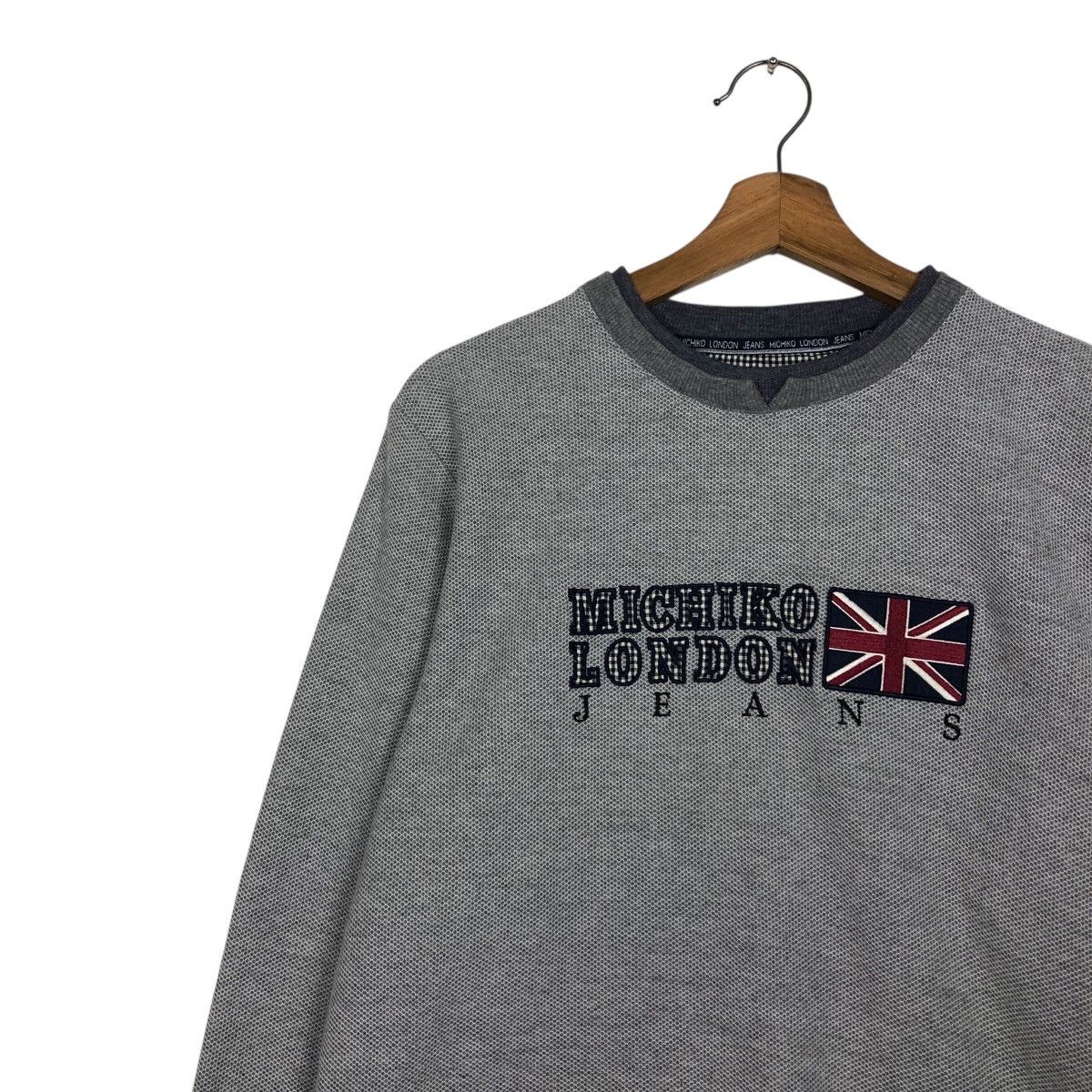 Japanese Brand Vintage Michiko London Jeans Flag Logo Crewneck Size US M / EU 48-50 / 2 - 8 Thumbnail