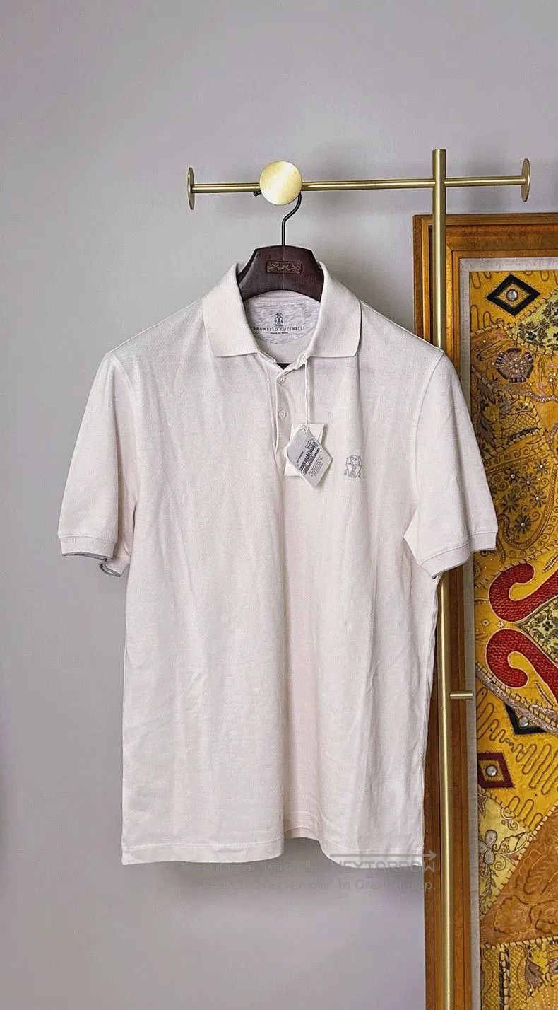 Brunello Cucinelli Brunello Cucinelli Sea Island Cotton Polo. Size US M / EU 48-50 / 2 - 2 Thumbnail