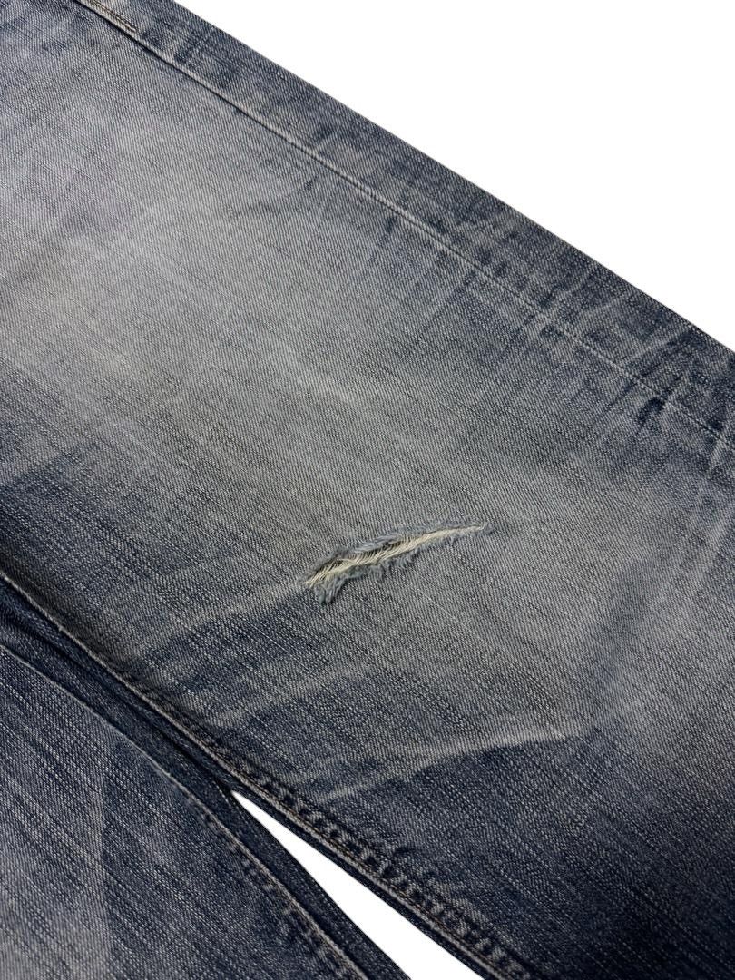 Le Grande Bleu (L.G.B.) VINTAGE EDWIN INSANE HEAVY MUDWASH WHISKER DISTRESSED DENIM Size US 32 / EU 48 - 8 Thumbnail