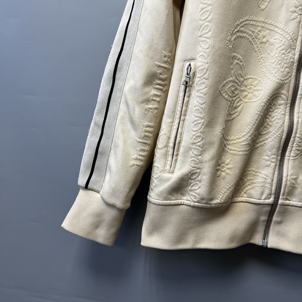 Palm Angels Palm Angels Embossed Bandana Track Jacket Zip Size XL Size US XL / EU 56 / 4 - 5 Thumbnail