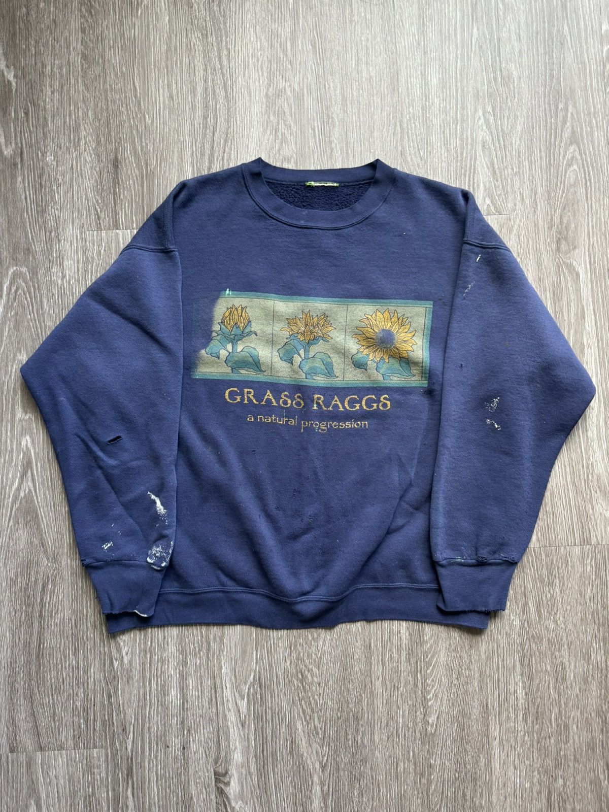 Vintage Vintage Grass Raggs Sweatshirt Size US L / EU 52-54 / 3 - 1 Thumbnail