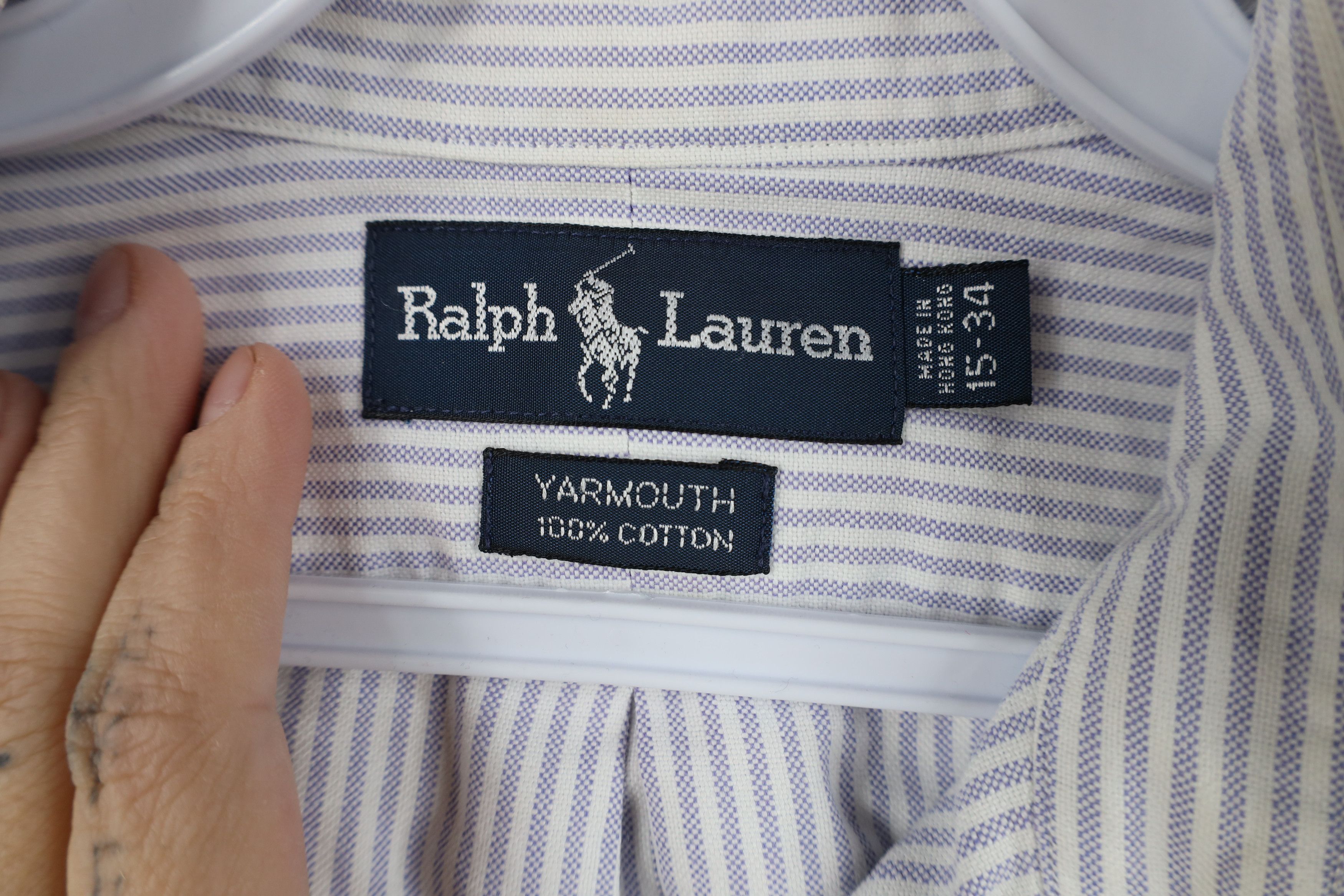 Polo Ralph Lauren Vintage 90s Ralph Lauren Oxford Button Down Shirt Striped Size US M / EU 48-50 / 2 - 6 Thumbnail