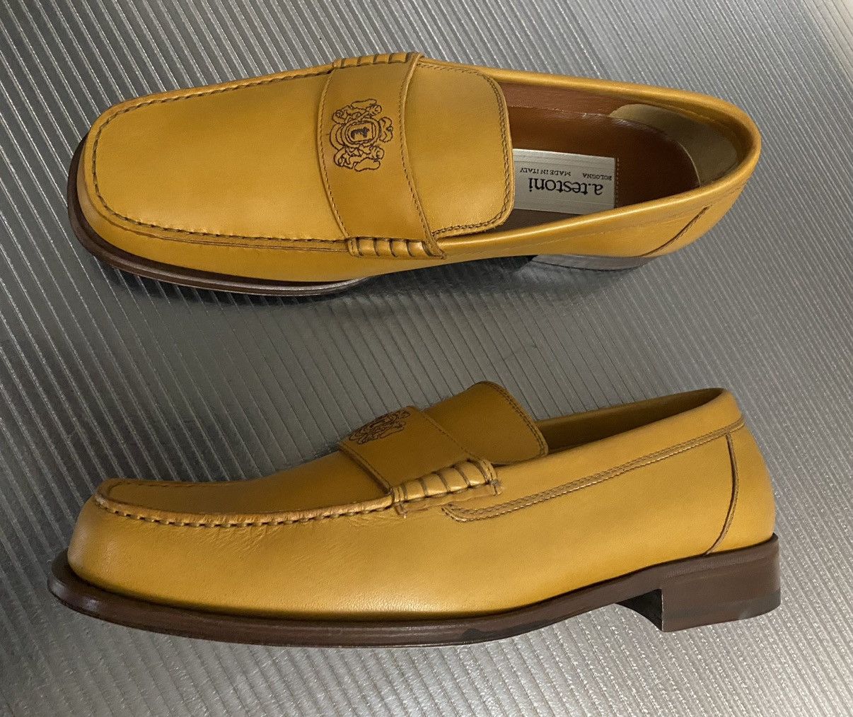 Testoni a.testoni 🇮🇹 brown calf leather handmade moccasin 11.5 US NEW Size US 11.5 / EU 44-45 - 4 Thumbnail