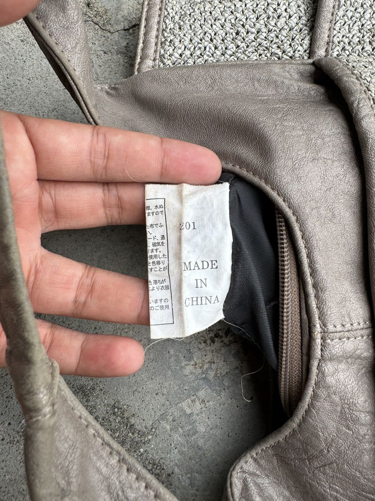 Y's × Y's for Men × Yohji Yamamoto Y’saccs Woven Straw By Yohji Yamamoto handbag Size ONE SIZE - 8 Thumbnail
