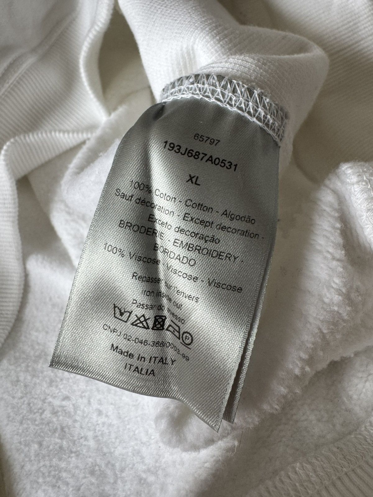 Daniel Arsham × Dior Dior Daniel Arsham Crewneck White Size US XL / EU 56 / 4 - 5 Thumbnail