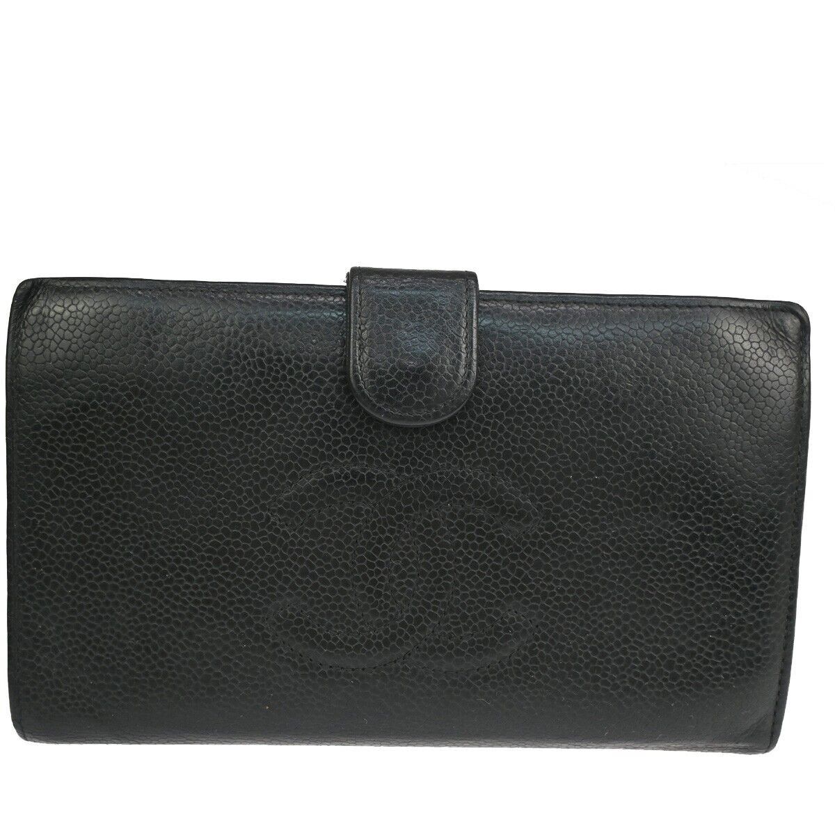 Chanel Logo Cc Black Leather Wallet (Pre-Owned) Size ONE SIZE - 1 Thumbnail