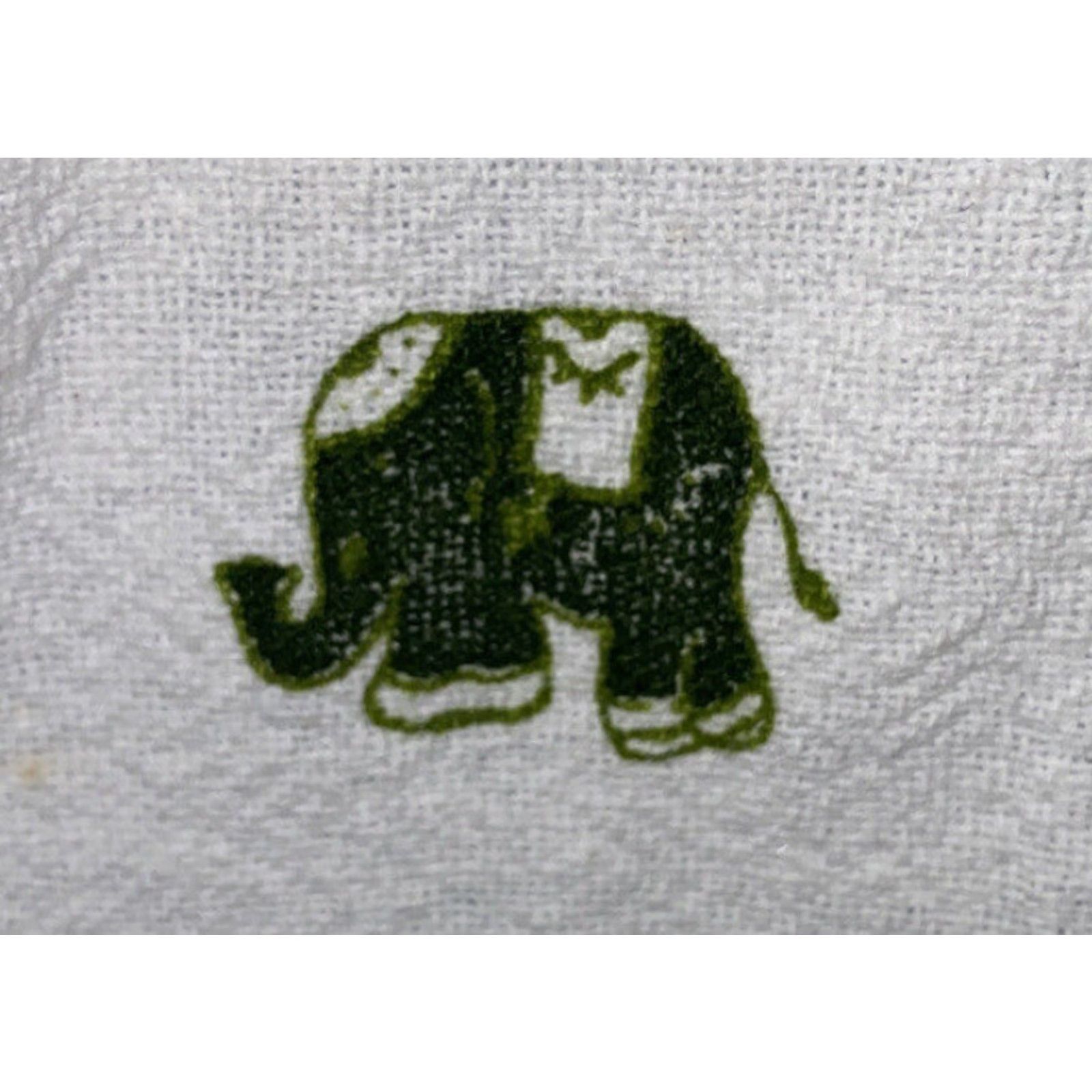 Bark Unbranded Bark Cloth Elephant Print Short Sleeve Golf Polo Shirt Sz 46 22 In Armpit Mens White/Green Shirt Size US XXL / EU 58 / 5 - 4 Thumbnail