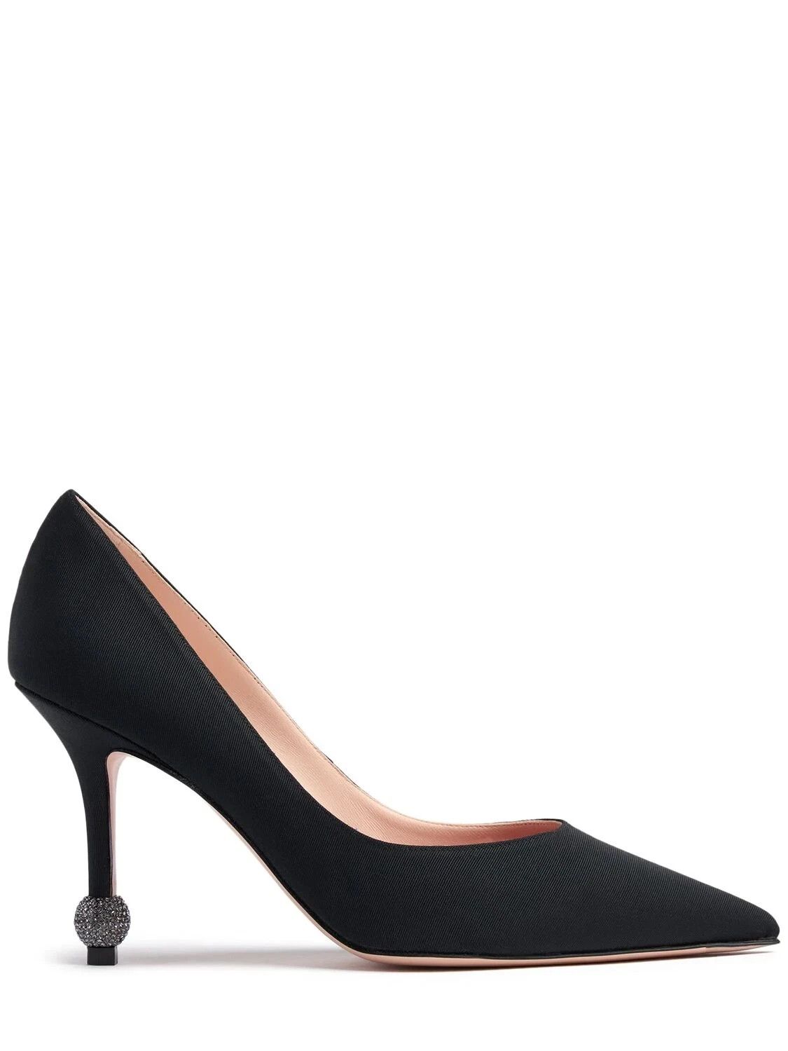 ROGER VIVIER Marlene Blk Satin 85mm Pumps New/Auth
