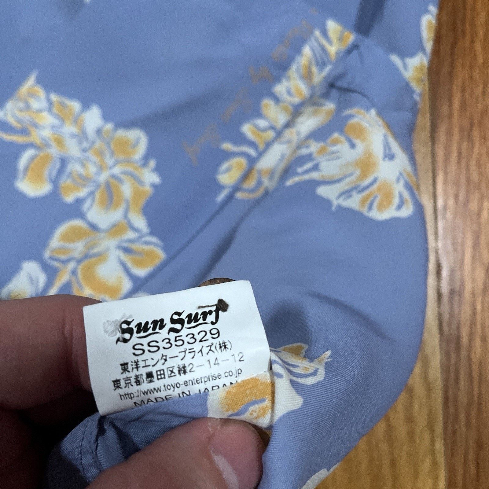Sun Surf Sun Surf Rayon Lavender Floral Aloha Hawaiian Shirt Japan Size US L / EU 52-54 / 3 - 9 Thumbnail