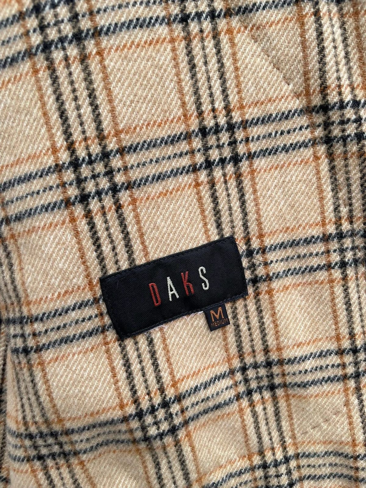DAKS RARE🔥 Daks Wool Overcoat With a Classic Check Lining Size US M / EU 48-50 / 2 - 6 Thumbnail