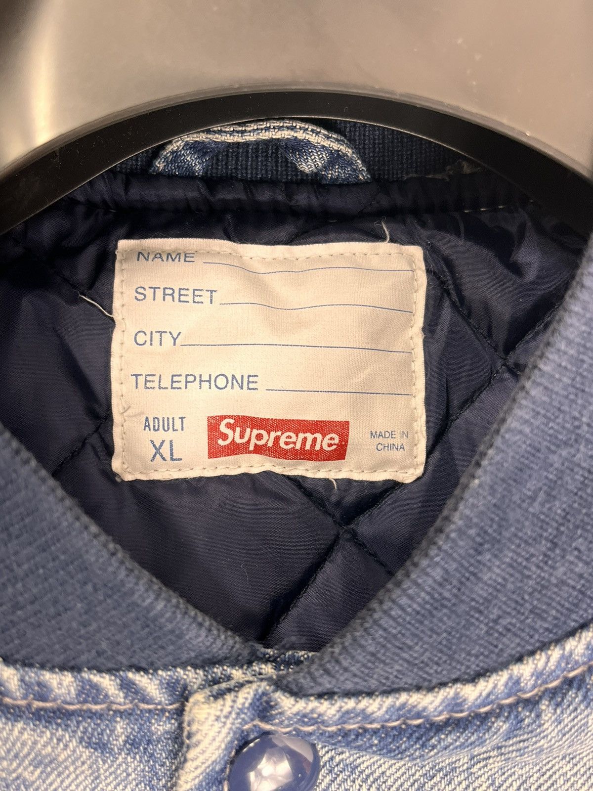 Supreme SUPREME LOGO OVERSIZED DENIM JACKET Size US XL / EU 56 / 4 - 4 Thumbnail