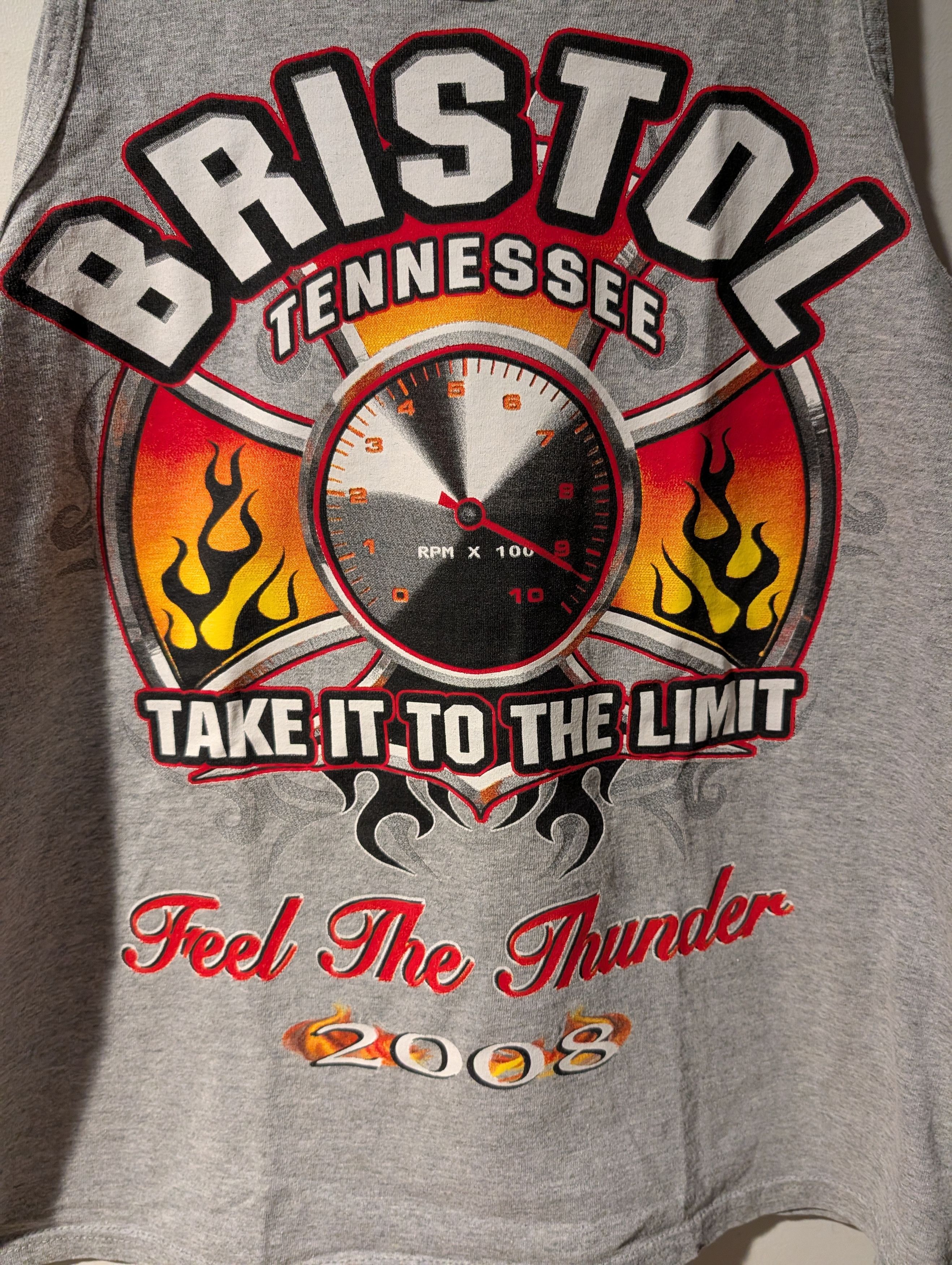 NASCAR Vintage 2008 Brisol Tennesee Take it to the Limit Tank Top Size US M / EU 48-50 / 2 - 2 Thumbnail