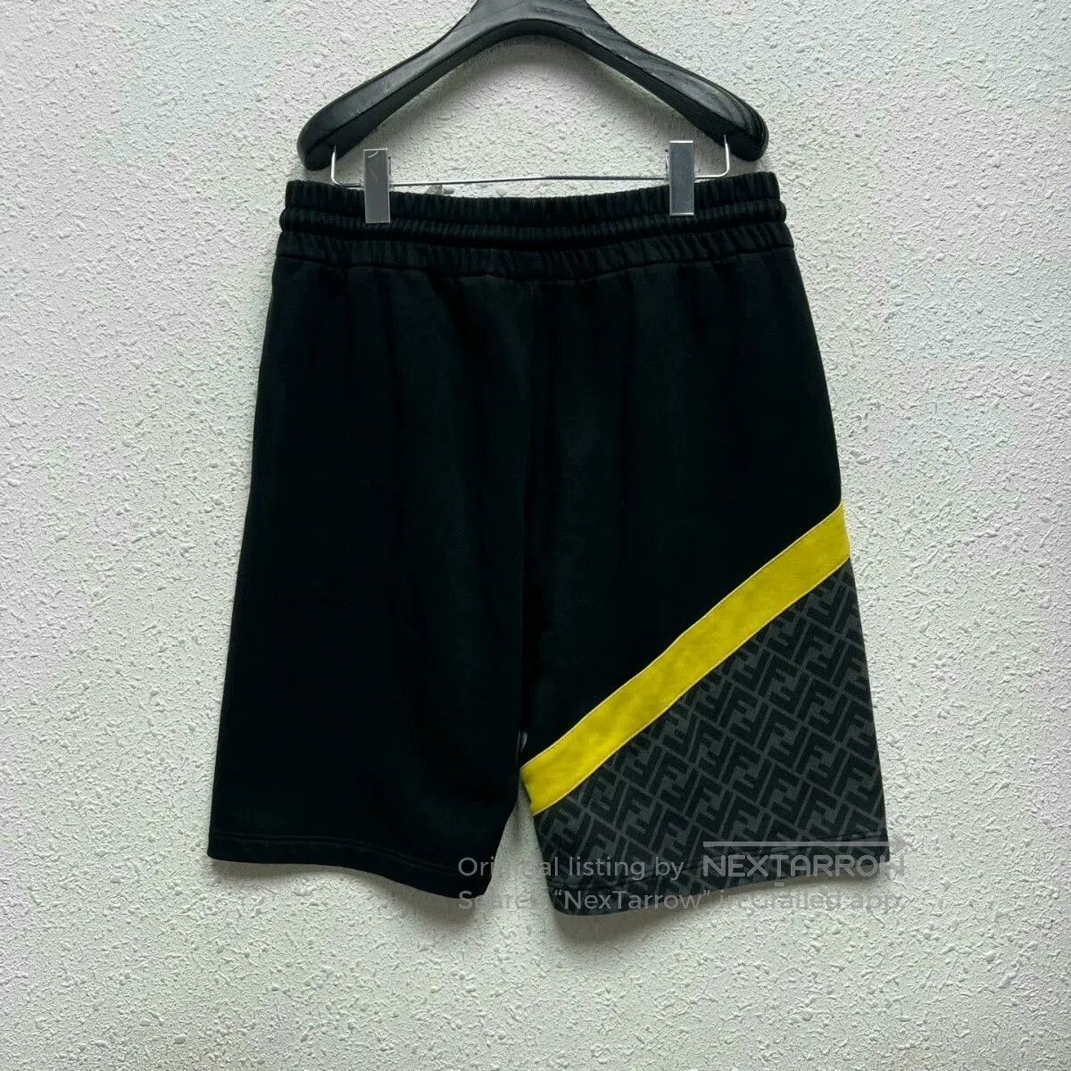 Fendi Fendi Black Colorblock Monogram Casual Shorts. Size US 43 - 2 Thumbnail