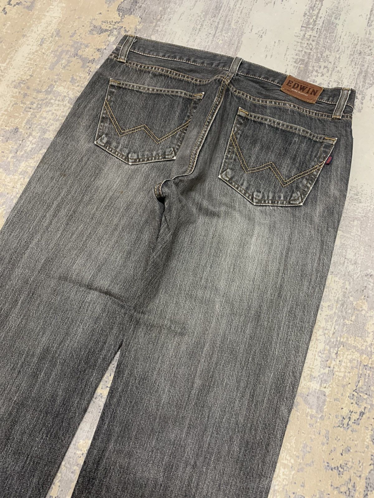 Edwin Thrashed Ripped faded distressed Edwin baggy style jeans Size US 34 / EU 50 - 10 Thumbnail