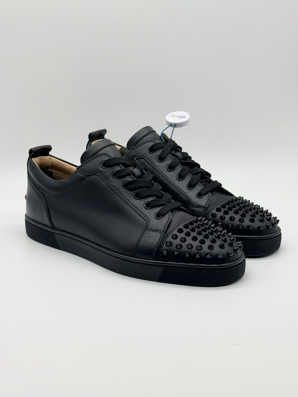 Christian Louboutin WORN ONCE Size 11.5 - Christian Louboutin Low Black Spikes Size US 11.5 / EU 44-45 - 1 Thumbnail