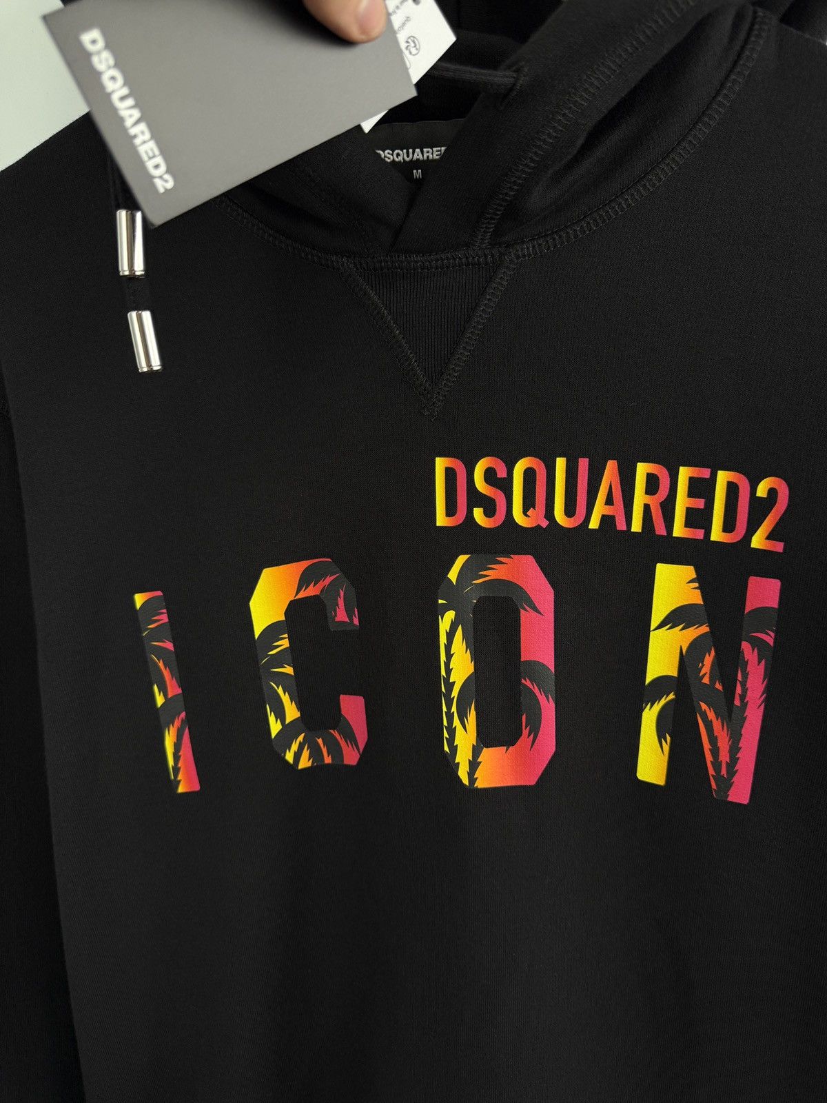 Dsquared2 🇮🇹❗️NEW Dsquared2 ICON Hawaiian Logo Hoodie Y2K Size US M / EU 48-50 / 2 - 9 Thumbnail