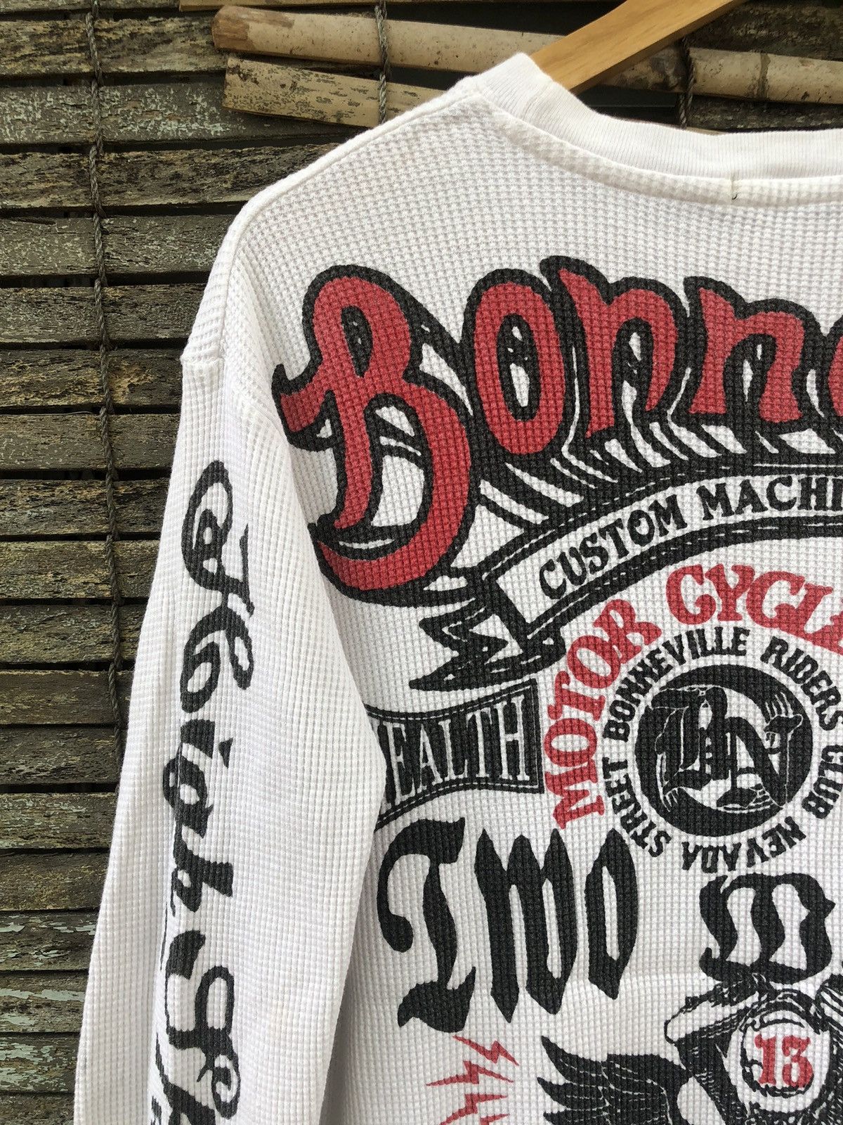 If Six Was Nine Vintage RARE Bullet Noise X BonneVille Riders Longsleeve Tee Size US M / EU 48-50 / 2 - 4 Thumbnail
