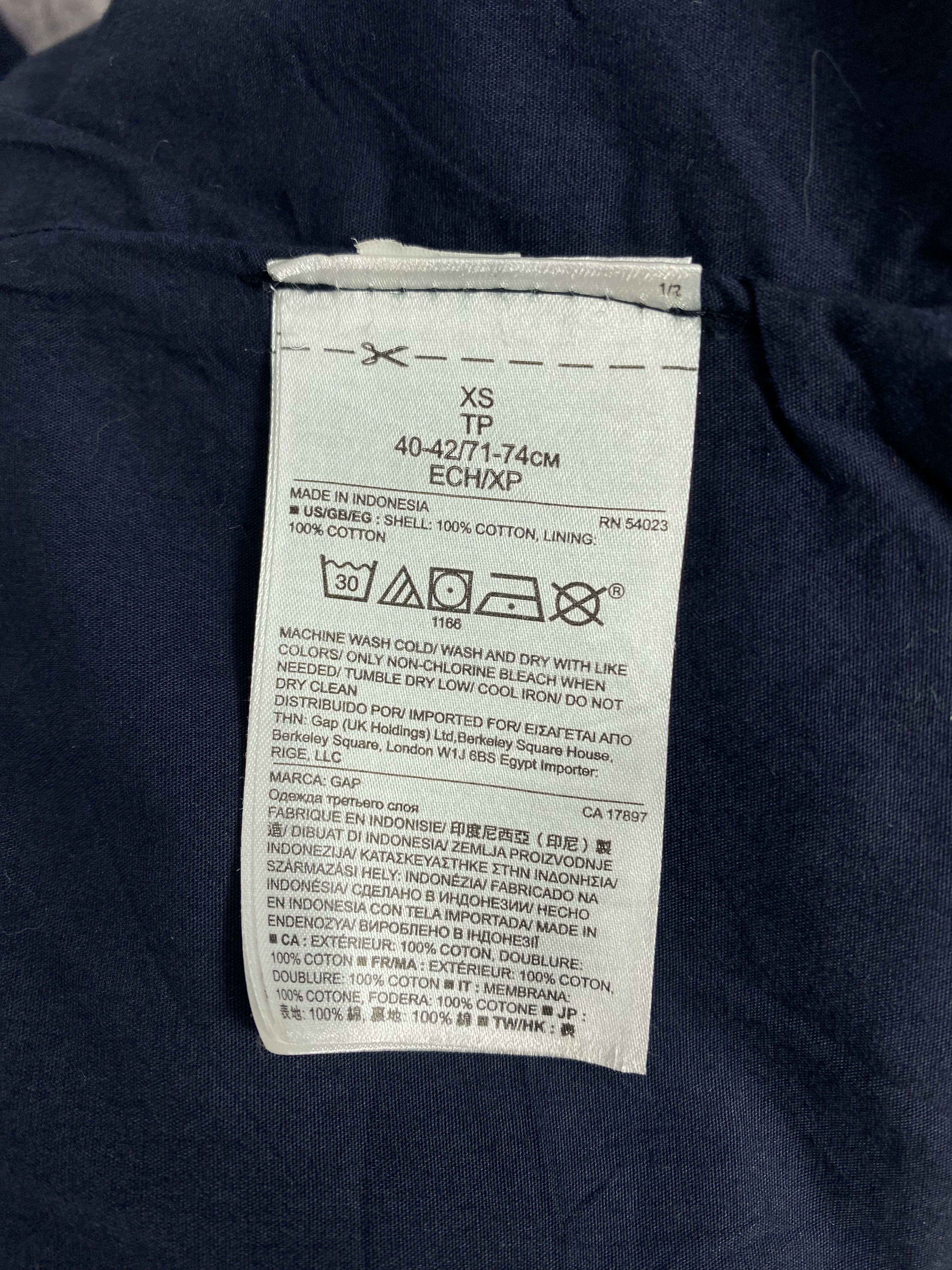 Gap Vintage Gap Multi Pocket Zip Up Plain Canvas Jacket Size US XS / EU 42 / 0 - 7 Thumbnail