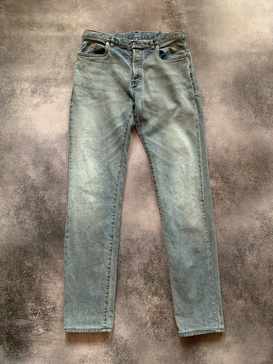 2017 Maison Margiela Dirty Blue Jeans Pants
