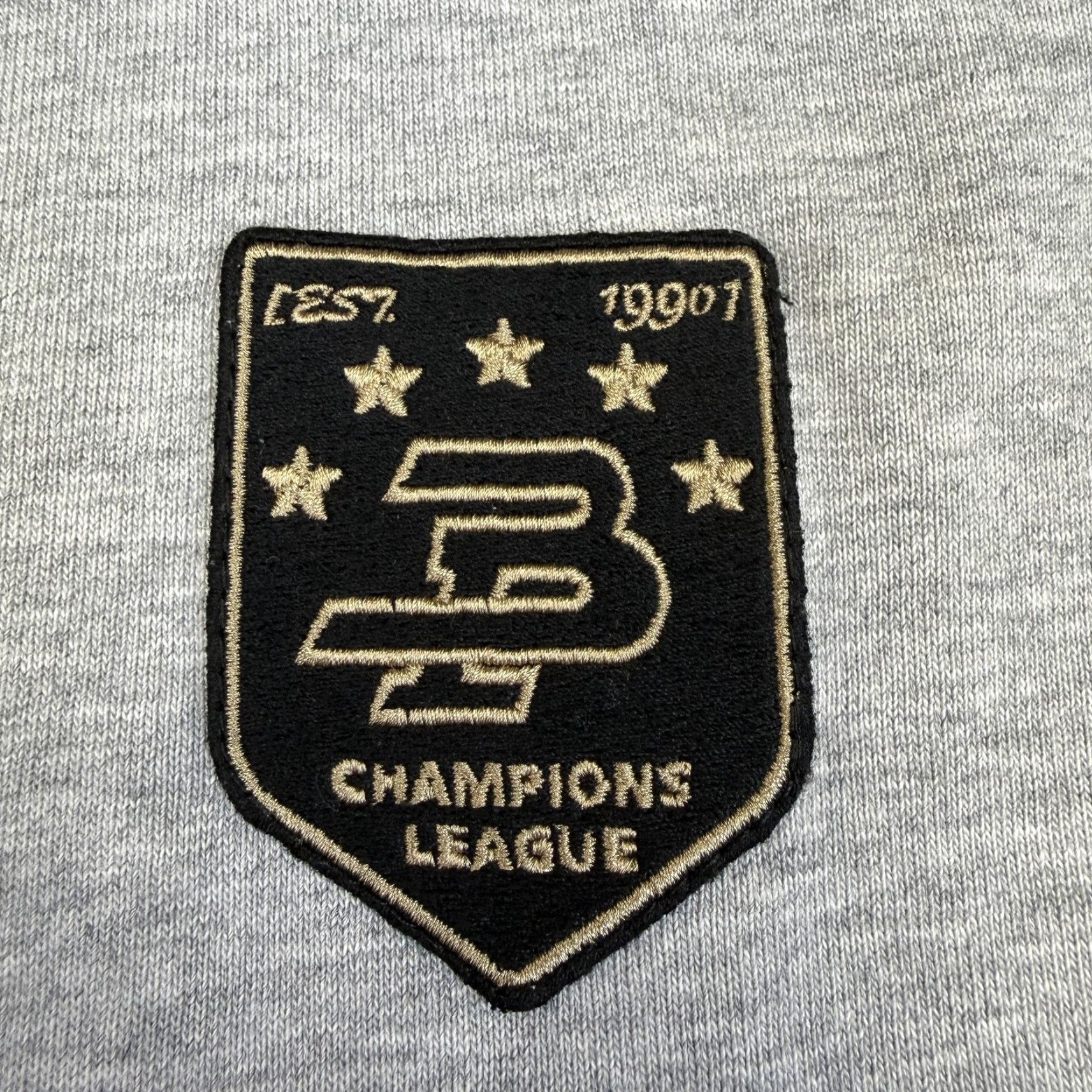 Champion Masonprince Sweatshirt Mens 5XL Gray Champions League Patch Soccer Crewneck Size US XXL / EU 58 / 5 - 4 Thumbnail