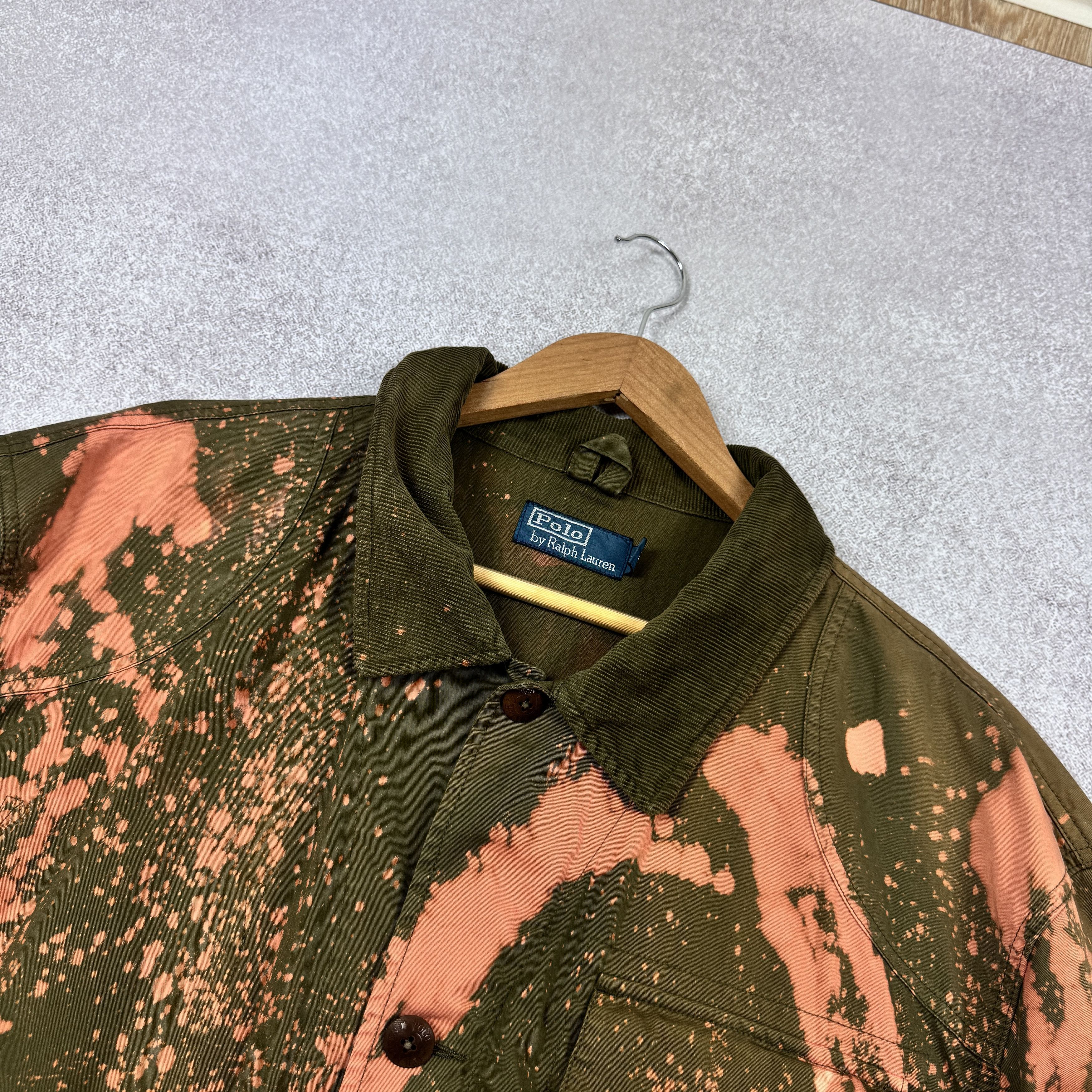 Designer × Polo Ralph Lauren POLO RALPH LAUREN CUSTOM ''NO WAR'' MILITARY POCKET JACKET Size US XXL / EU 58 / 5 - 5 Thumbnail