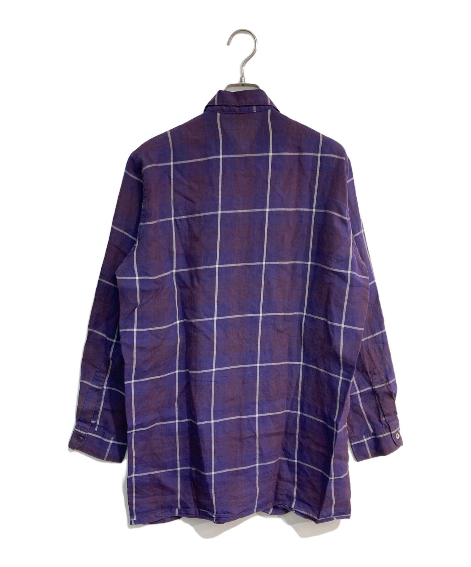 Yohji Yamamoto Checkered Linen Zip Shirt Size US M / EU 48-50 / 2 - 2 Thumbnail