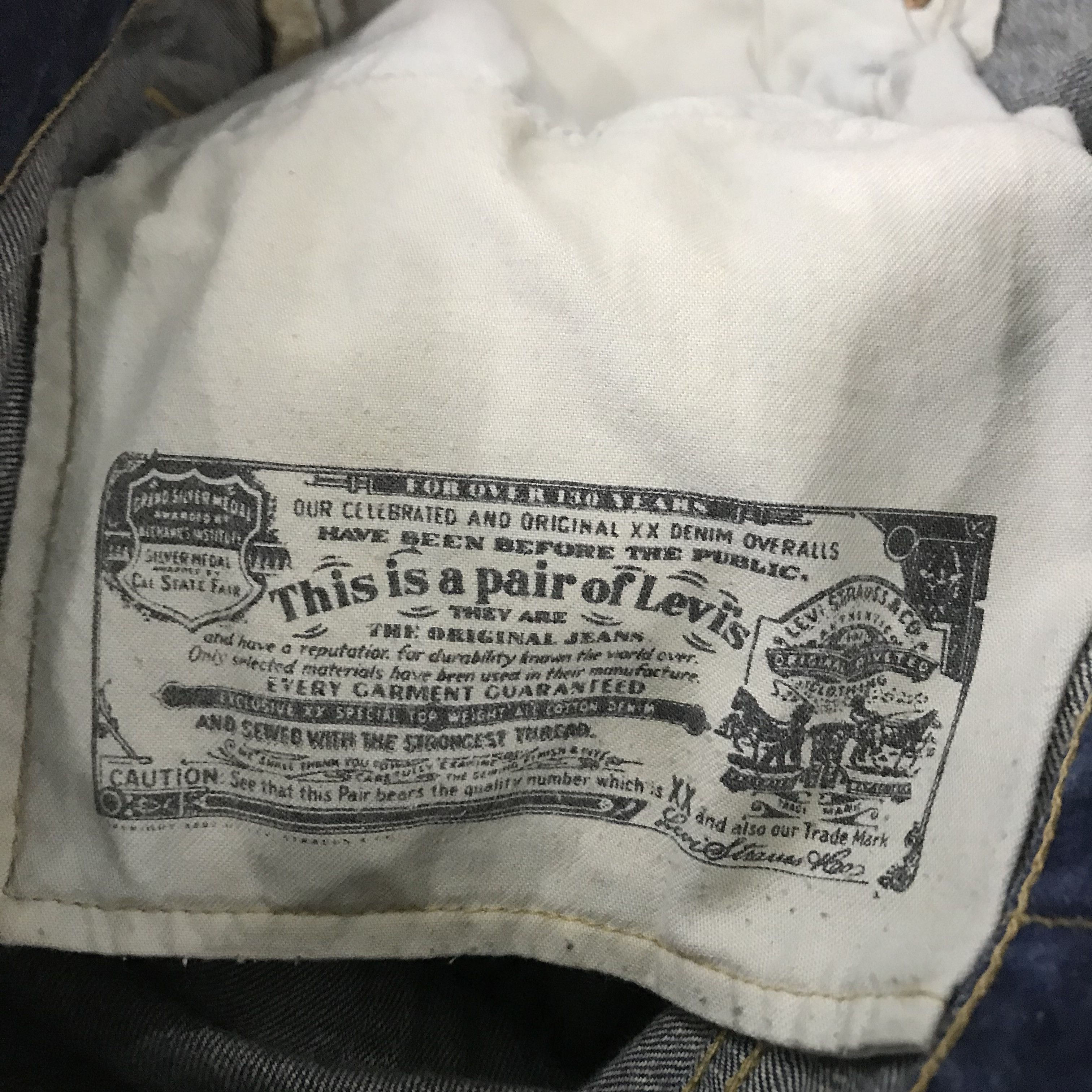 Levi's Vintage 90s Levi's 501 Distressed Faded Blue Stone Washed Size US 34 / EU 50 - 13 Thumbnail