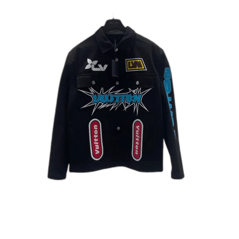 Louis Vuitton Louis Vuitton Black Graffiti Denim Jacket-yf Size US XXL / EU 58 / 5 - 1 Thumbnail