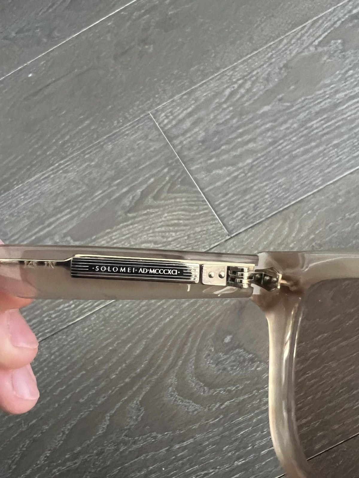 Brunello Cucinelli Acetate Wayfarer Sunglasses Brown/Beige/Gray Size ONE SIZE - 4 Thumbnail