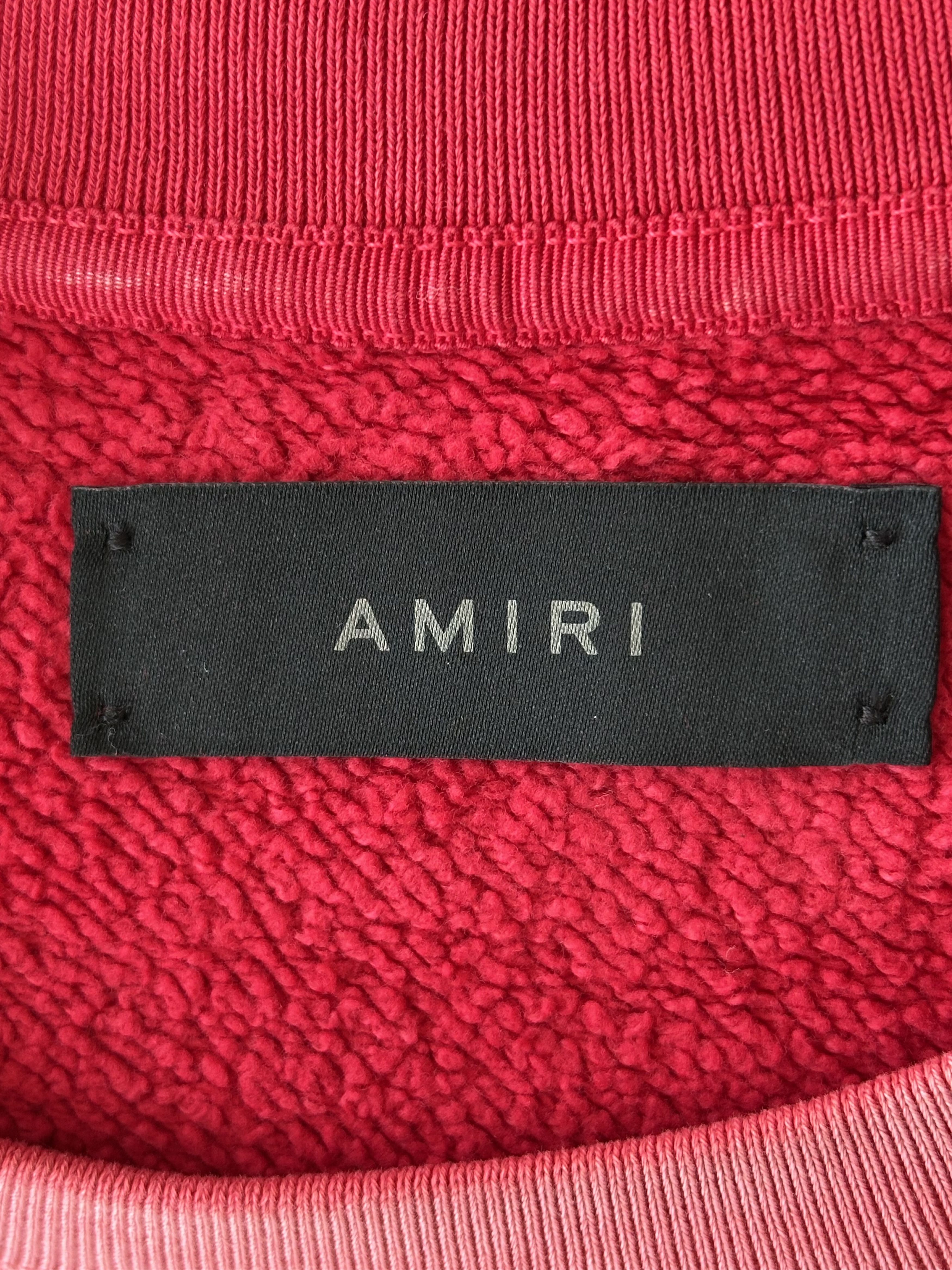 Amiri Amiri Vintage Red & White Collegiate Logo Sweater Size US XL / EU 56 / 4 - 3 Thumbnail