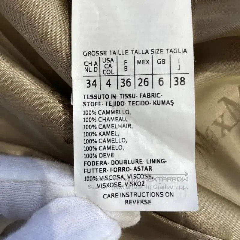 Max Mara MaxMara Khaki Alpaca Wool Coat for Women . Size XS / US 0-2 / IT 36-38 - 7 Thumbnail
