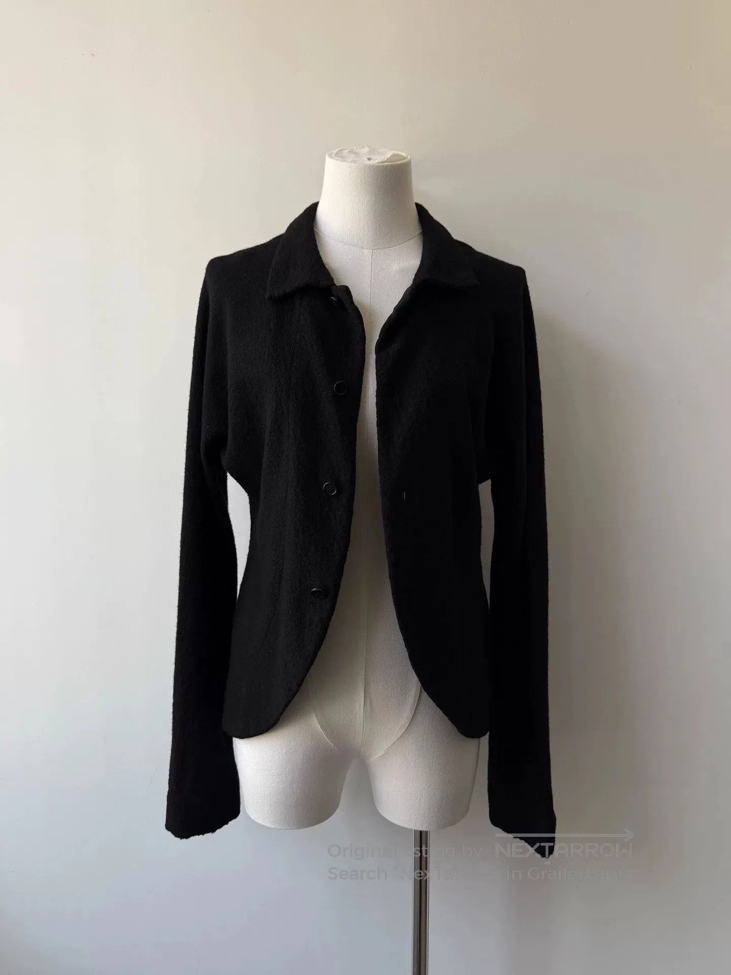 Yohji Yamamoto yohji yamamoto black wool short jacket. Size M / US 6-8 / IT 42-44 - 2 Thumbnail