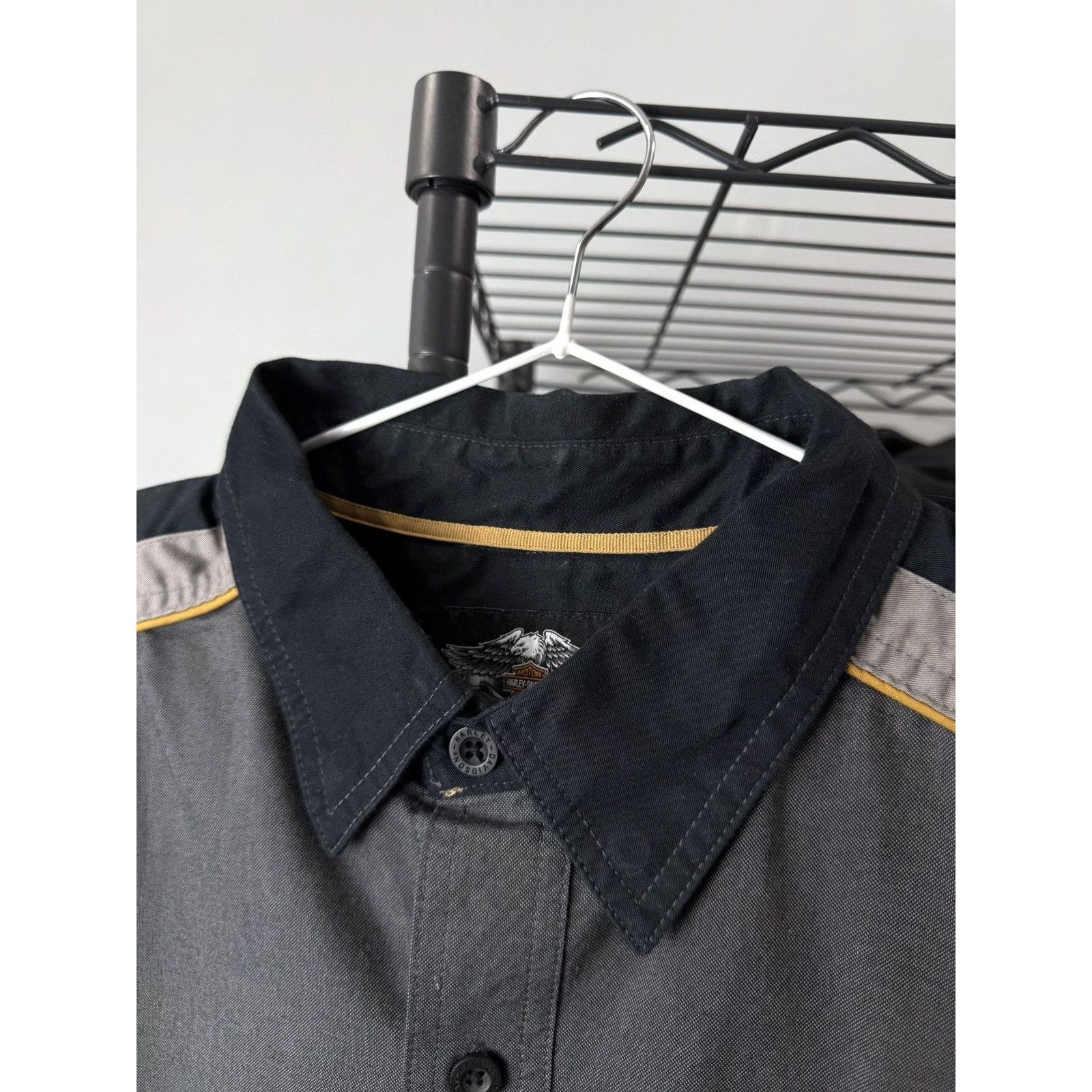 Harley Davidson Vintage Harley Davidson Embroidered Logo Shirt Size US L / EU 52-54 / 3 - 4 Thumbnail