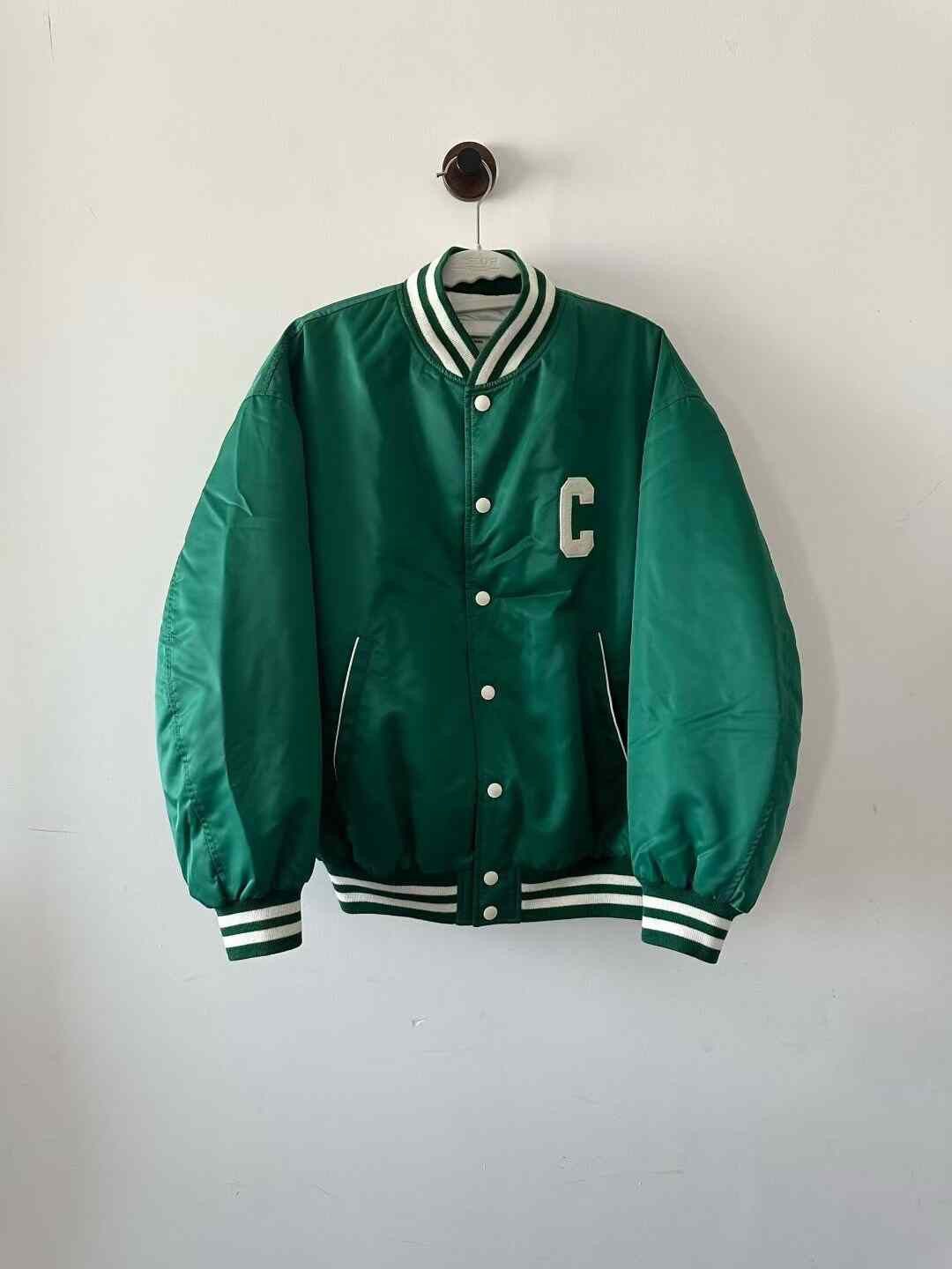 Celine Celine Green Cotton Baseball Jacket Size XS / US 0-2 / IT 36-38 - 1 Thumbnail